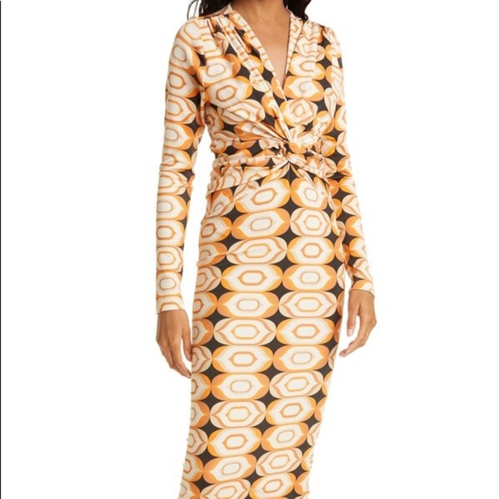 Ronny Kobo 70’s inspired midi dress
